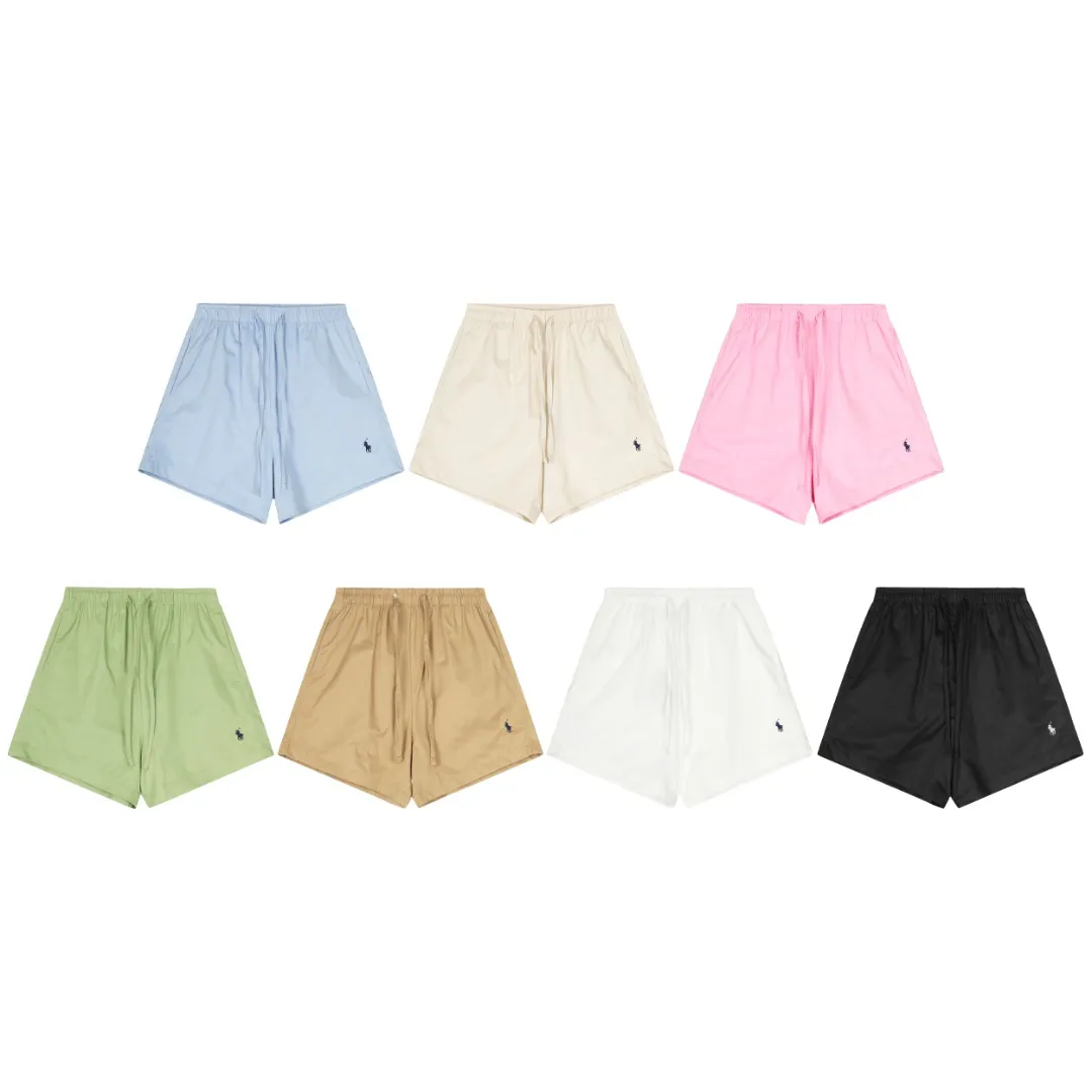 P166 💰 "Top quality" Style number: 1102# [Ralph Lauren Paul small label war horse basic classic shorts] ✅Ralph Lauren Ralph Lauren dopamine war horse small label outdoor shorts ✅Summer fresh, classic and versatile drawstring basic classic shorts ✅Lazy style must-have item The upper body has a fresh feeling ✅Nylon silk floss is smooth and soft, highly breathable and not stuffy ✅Specialized for platform live broadcast, wholesale entity, summer running volume ✅Simple and easy to match, light American style, super great ✅Standard for summer, small and sexy is YYDS, a must-have for petite girls. Size: S-L #Elastic waistline can be stretched. Color: Black, White, Light Blue, Off-white, Pink, Light Green, Khaki